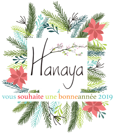 voeux de bonne année 2019 d'Hanaya, des bijoux qui fleurissent les femmes, par Véronique Rident, créatrice de bijoux fantaisie haut de gamme à Valence.