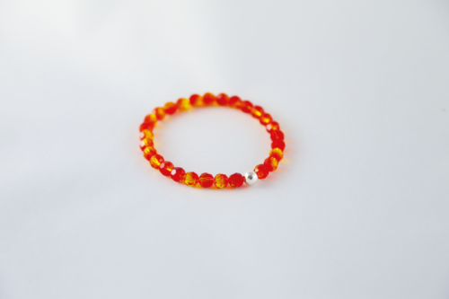 Bracelet en perles SWAROVSKI ELEMENTS® orange